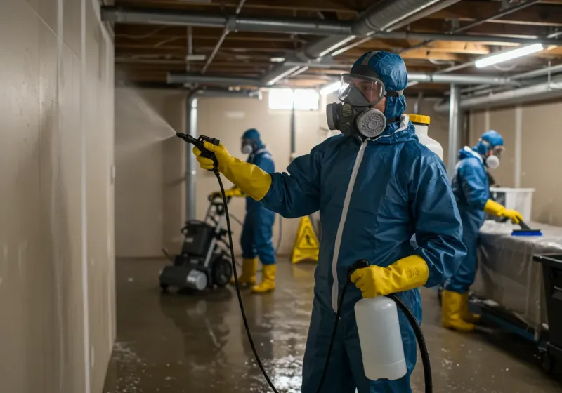 Basement Sanitization and Antimicrobial Treatment process in Saguache, CO
