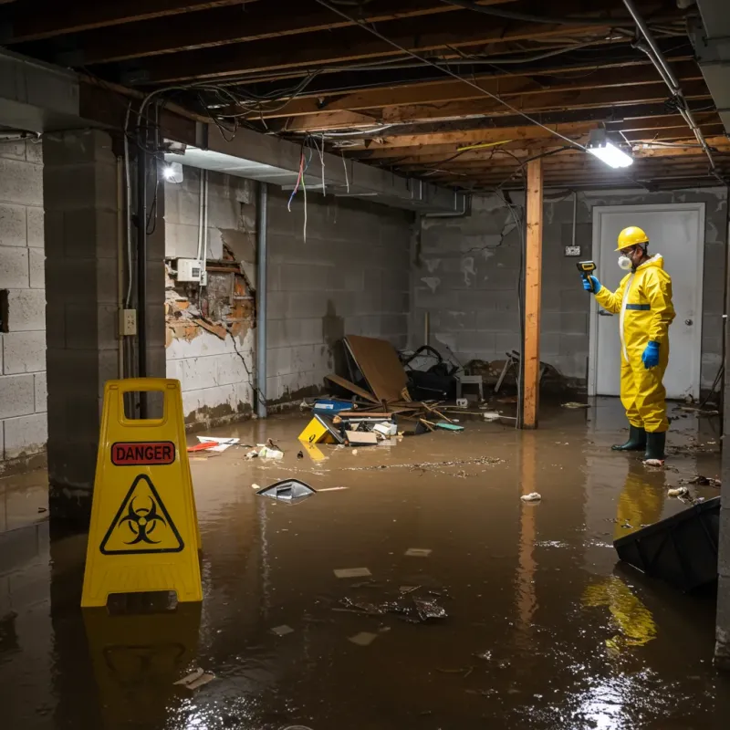 Flooded Basement Electrical Hazard in Saguache, CO Property
